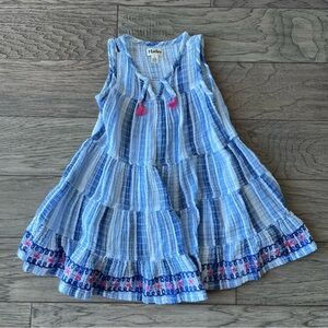 Hatley Blue Striped Kids Dress size 5